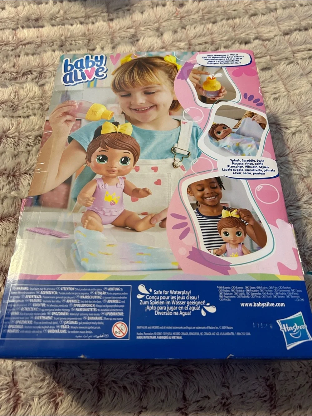 Baby Alive Sophia Sparkle Interactive Doll - shampoo snuggles